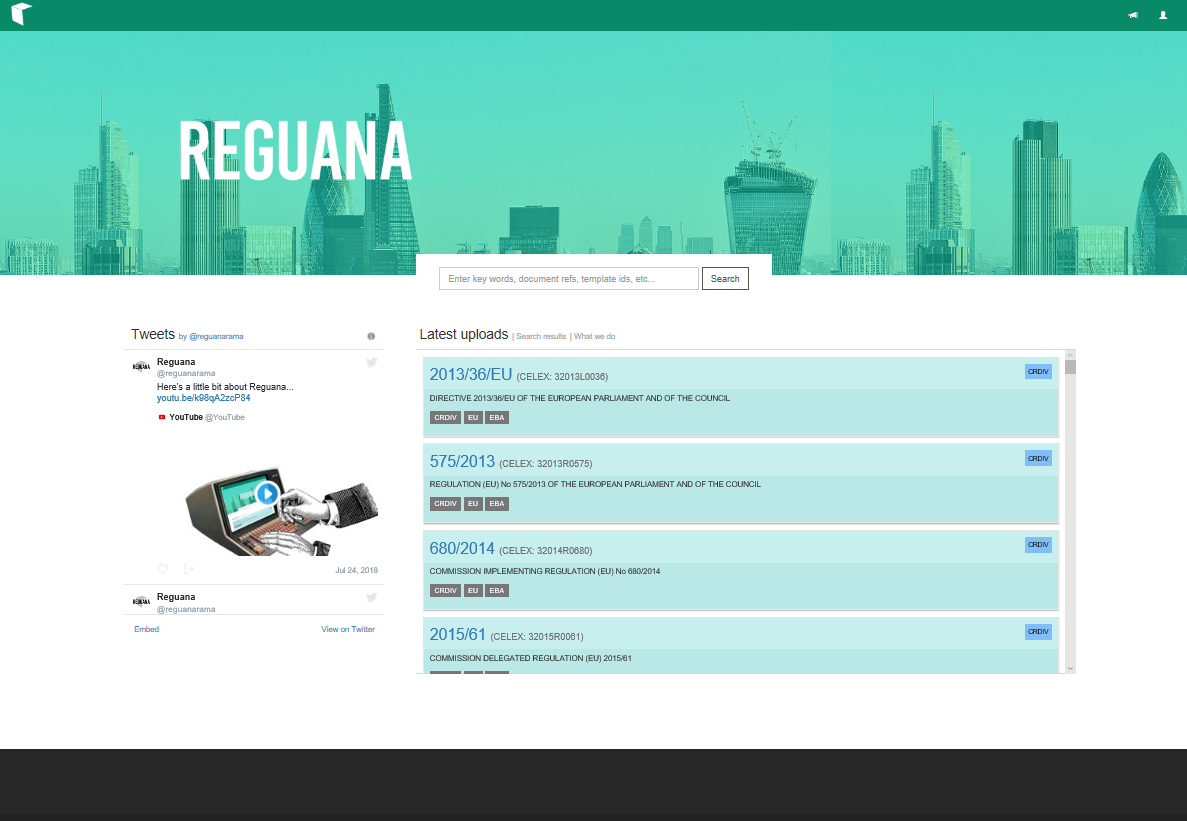 Reguana Home Page